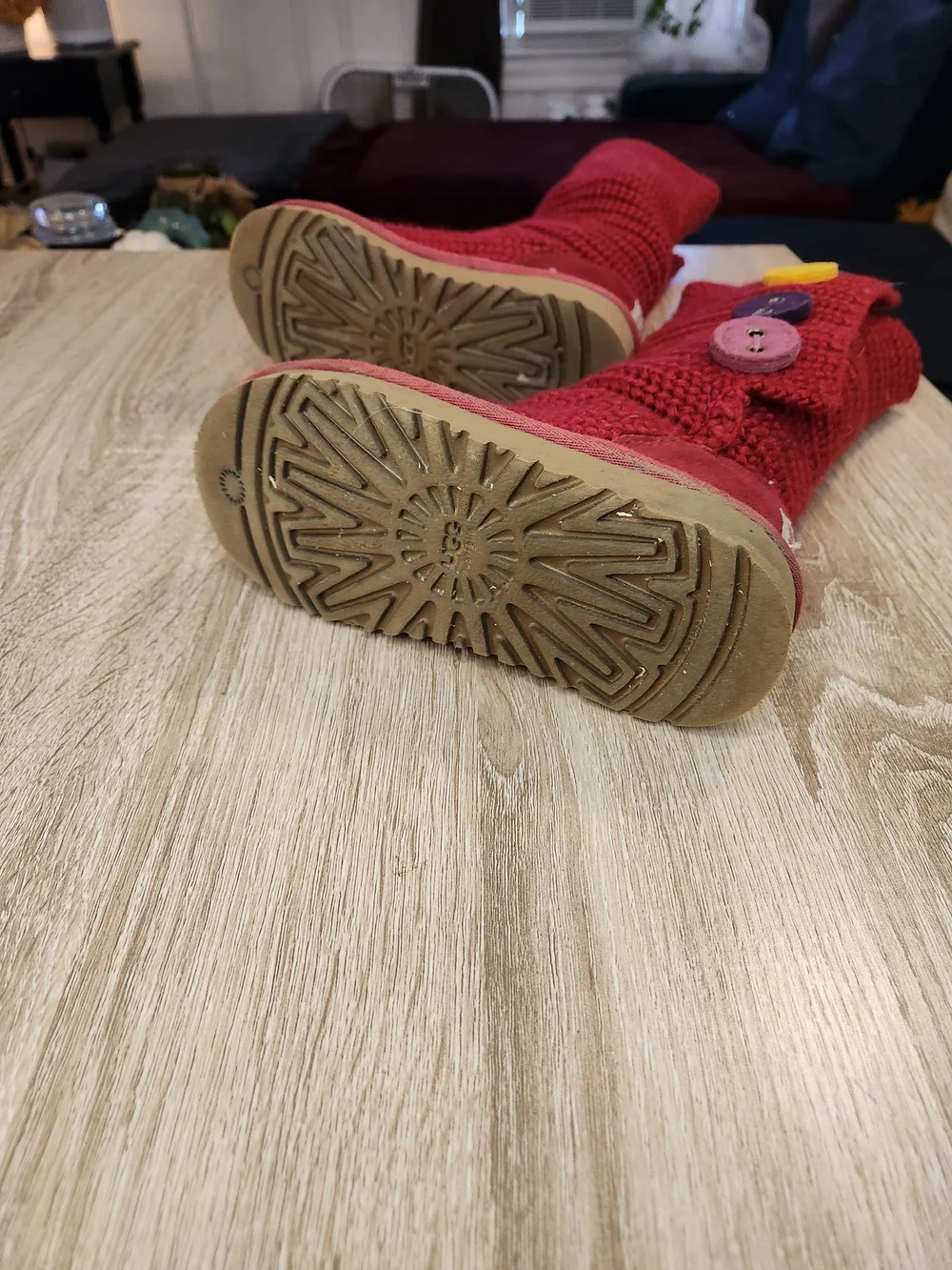 UGG Classic Cardy knit boots